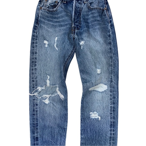 Levi’s 501 RARE Selvage Women's Sz 24 White Oak Cone Mills Denim High Rise Jeans - Picture 3 of 12